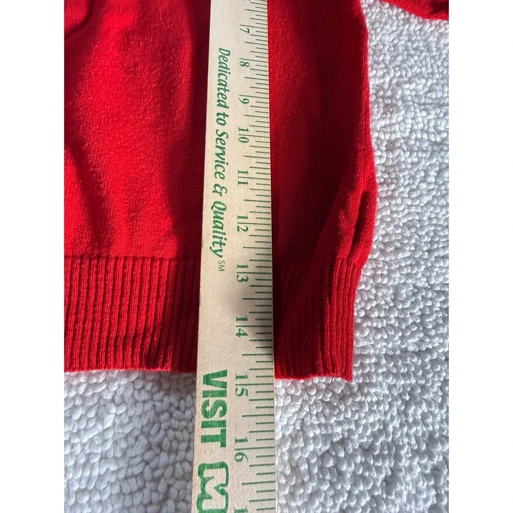 Tommy Hilfiger Kids Red Sweater‎ 3T Pullover Crew Neck Logo
